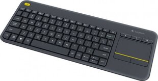 Logitech Wireless Touch Keyboard K400 Plus, 2.4GHZ, DARK, RUS цена и информация | Клавиатуры | pigu.lt