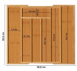 Stalinių įrankių organizatorius, 39,8 x 35,5 x 5 cm kaina ir informacija | Stalo įrankiai | pigu.lt