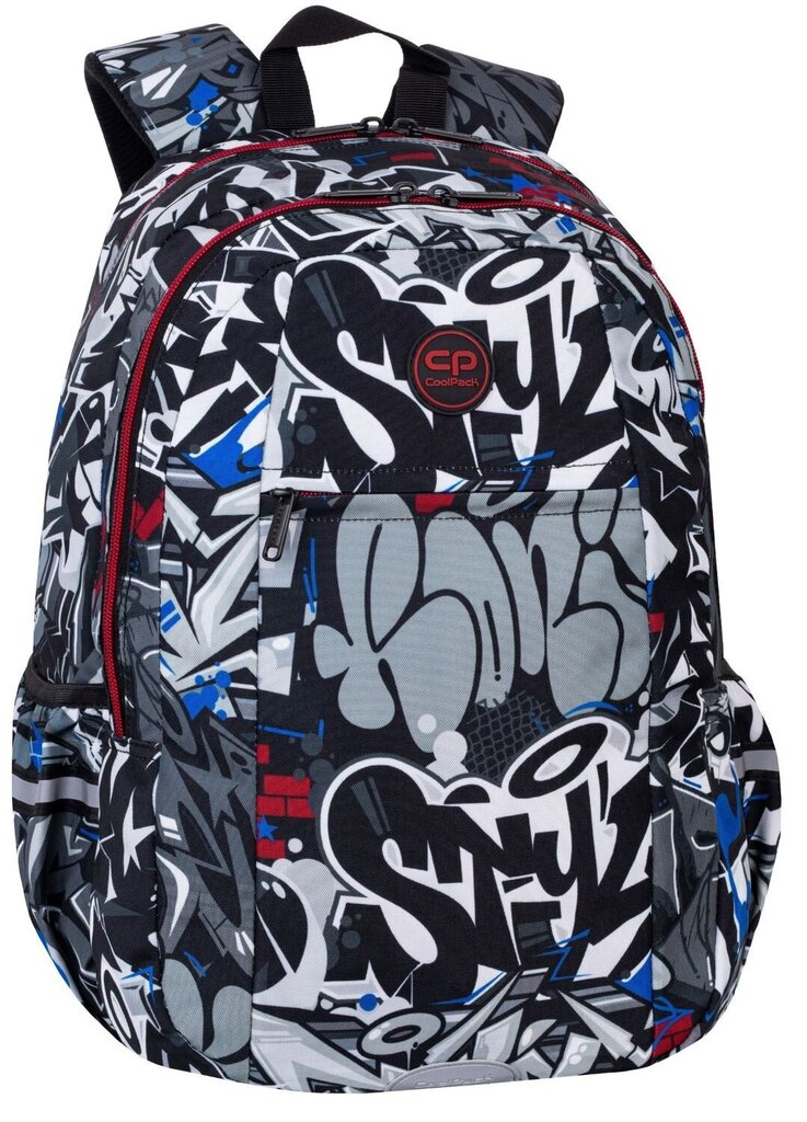 Mokyklinė kuprinė CoolPack Climber Street art, 25 L, įvairių spalvų kaina ir informacija | Kuprinės mokyklai, sportiniai maišeliai | pigu.lt