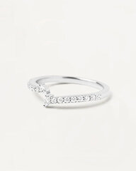 PDPAOLA Красивое серебряное кольцо с прозрачными цирконами NUVOLA Silver AN02-874 цена и информация | Кольцо | pigu.lt