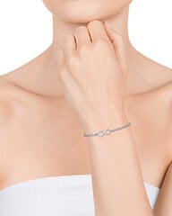 Viceroy Стильный серебряный браслет Infinity Trend 1332P000-08 цена и информация | Женские браслеты | pigu.lt
