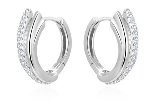 Beneto Достойные серебряные кольца с цирконами AGUC3343 sBE1871 цена и информация | Серьги | pigu.lt