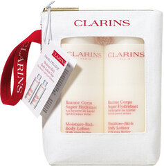 Drėkinamojo kūno losjonas Clarins Moisture Rich Body Lotion Duo, 2 x 200 ml kaina ir informacija | Kūno kremai, losjonai | pigu.lt