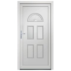 vidaXL Priekinės durys baltos spalvos 98x208cm 3187913 цена и информация | Межкомнатные двери | pigu.lt