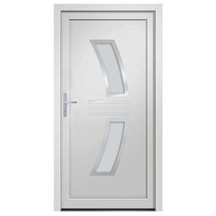 vidaXL Priekinės durys baltos spalvos 108x208cm 3187925 цена и информация | Межкомнатные двери | pigu.lt