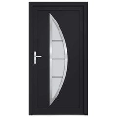 vidaXL Priekinės durys antracito spalvos 108x208cm kaina ir informacija | Lauko durys | pigu.lt