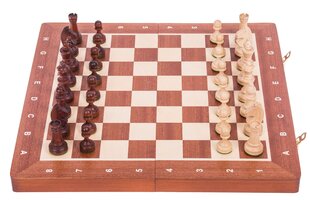 Mediniai šachmatai, 34x34 cm kaina ir informacija | Stalo žaidimai, galvosūkiai | pigu.lt