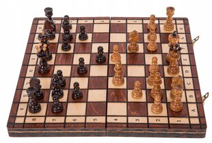 Mediniai šachmatai, 35x35 cm цена и информация | Настольные игры, головоломки | pigu.lt