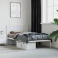 Metalinis lovos rėmas su galvūgaliu, baltas kaina ir informacija | Lovos | pigu.lt