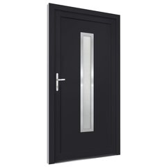vidaXL Priekinės durys antracito spalvos 98x208cm kaina ir informacija | Lauko durys | pigu.lt