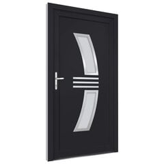 vidaXL Priekinės durys antracito spalvos 108x200cm 3187934 цена и информация | Межкомнатные двери | pigu.lt
