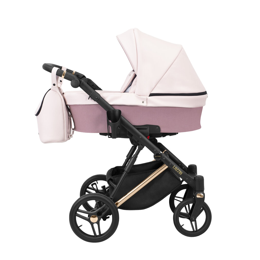 Universalus vežimėlis Lazzio Premium Kunert 3in1 pink Eco цена и информация | Vežimėliai | pigu.lt