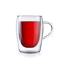 Borosilikatinio stiklo puodelių komplektas, 2 vnt. kaina ir informacija | Taurės, puodeliai, ąsočiai | pigu.lt
