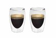 Borosilikatinio stiklo Espresso puodelių komplektas, 2 vnt. цена и информация | Taurės, puodeliai, ąsočiai | pigu.lt