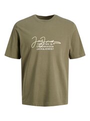 Jack & Jones marškinėliai vyrams 5715419922366, žali kaina ir informacija | Vyriški marškinėliai | pigu.lt