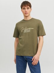 Jack & Jones marškinėliai vyrams 5715419922366, žali kaina ir informacija | Vyriški marškinėliai | pigu.lt