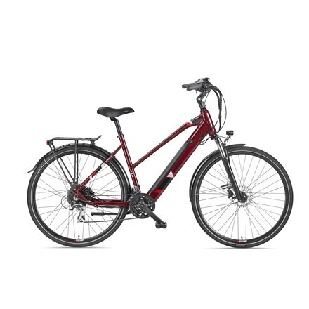 Elektrinis dviratis Telefunken Trekking E-Bike Expedition XC940, raudonas kaina ir informacija | Elektriniai dviračiai | pigu.lt