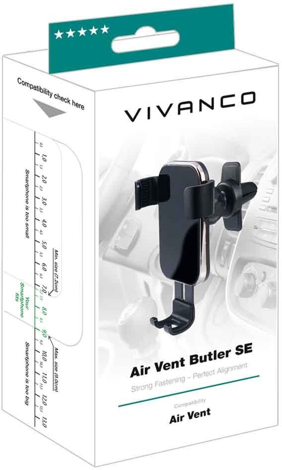 Vivanco Air Vent Butler SE kaina ir informacija | Telefono laikikliai | pigu.lt