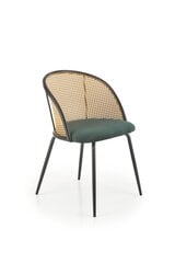 4-ių kėdžių komplektas K508, žalias/juodas kaina ir informacija | Virtuvės ir valgomojo kėdės | pigu.lt