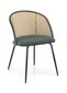 4-ių kėdžių komplektas K508, žalias/juodas kaina ir informacija | Virtuvės ir valgomojo kėdės | pigu.lt