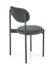 4-ių kėdžių komplektas K509, žalias/juodas kaina ir informacija | Virtuvės ir valgomojo kėdės | pigu.lt
