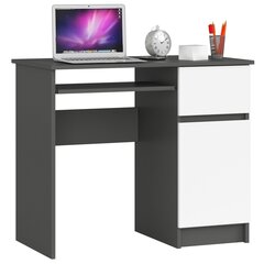 Письменный стол Piksel, серый/белый цвет цена и информация | Компьютерные, письменные столы | pigu.lt