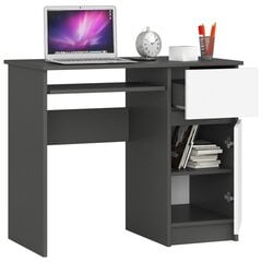 Письменный стол Piksel, серый/белый цвет цена и информация | Компьютерные, письменные столы | pigu.lt