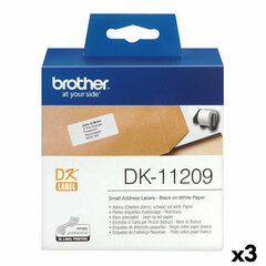 Etiketės spausdinimui Brother, DK-11209, juoda, 3 vnt. цена и информация | Brother Товары для детей и младенцев | pigu.lt