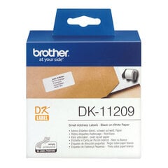 Etiketės spausdinimui Brother, DK-11209, juoda, 3 vnt. цена и информация | Brother Товары для детей и младенцев | pigu.lt