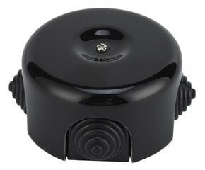 Соединительная коробка керамическая черная 70198 цена и информация | Выключатели, розетки | pigu.lt