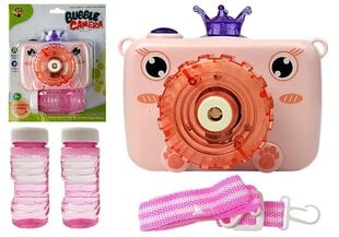 Muilo burbulų mašina Fotoaparatas, rožinis цена и информация | Игрушки для песка, воды, пляжа | pigu.lt