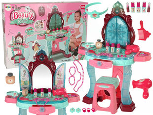 Kosmetikos staliukas su veidrodžiu Lean Toys kaina ir informacija | Žaislai mergaitėms | pigu.lt