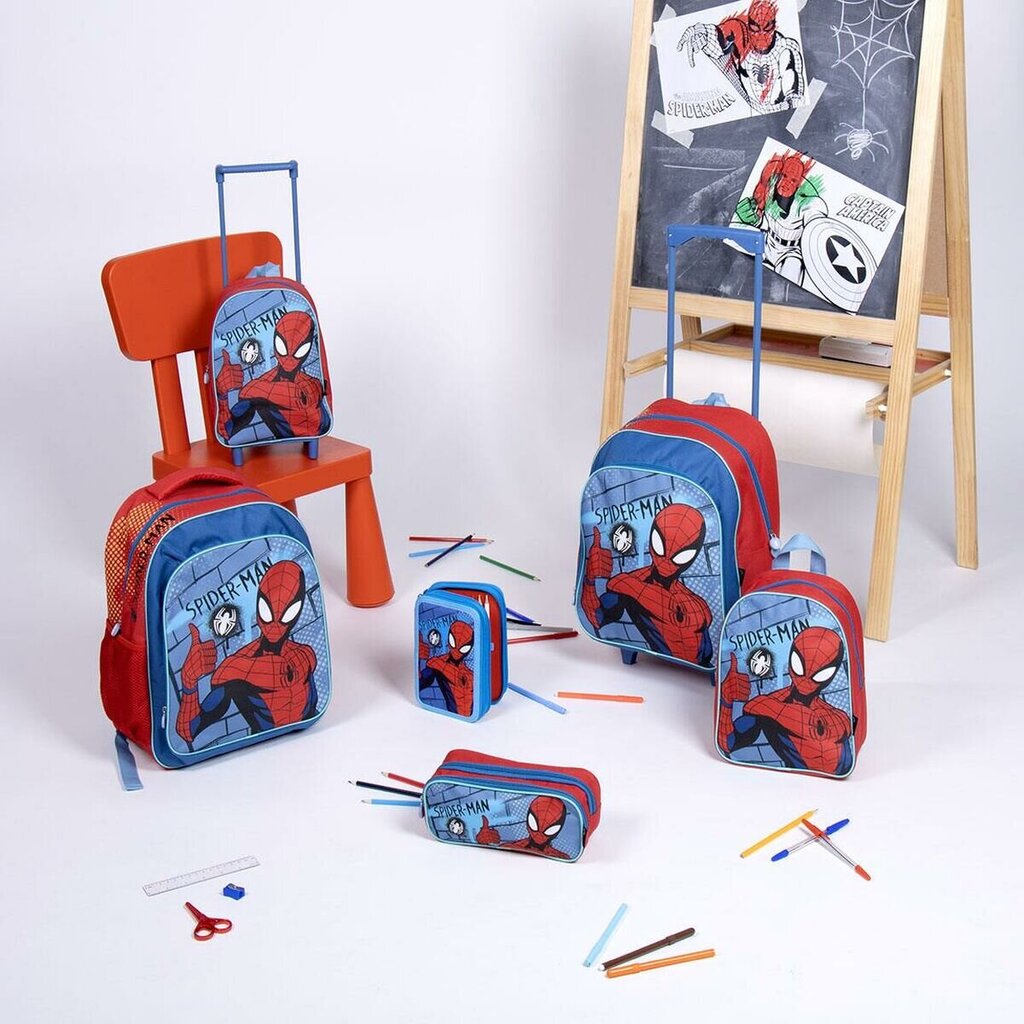 Mokyklinė kuprinė Spiderman, mėlyna kaina ir informacija | Kuprinės mokyklai, sportiniai maišeliai | pigu.lt