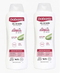 Dušo želės rinkinys Babaria Atopic, 600 ml, 2 vnt. цена и информация | Масла, гели для душа | pigu.lt