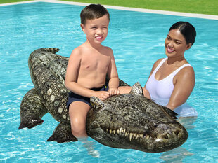 Pripučiamas krokodilas Bestway 193x94cm, žalias kaina ir informacija | Pripučiamos ir paplūdimio prekės | pigu.lt