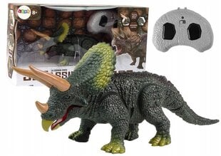 Dinozauras Triceratops su nuotolinio valdymo pultu ir efektais цена и информация | Игрушки для мальчиков | pigu.lt