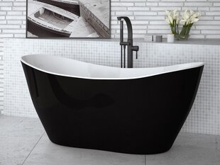 Vonia Besco Viya Black&White, 170 x 72 cm цена и информация | Ванны | pigu.lt