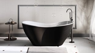Vonia Besco Viya Matt Black&White, 160 x 70 cm цена и информация | Для ванны | pigu.lt