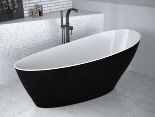Vonia Besco Keya Matt Black&White, 165x70cm цена и информация | Ванны | pigu.lt