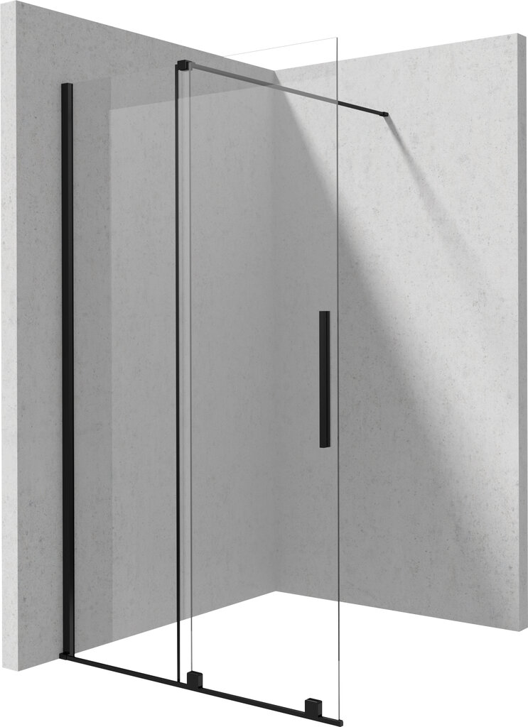 Walk-in stumdoma dušo sienelė Deante Jasmin Nero, 90,100,120x195 cm цена и информация | Dušo durys ir sienelės | pigu.lt