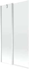Vonios sienelė Mexen Flip I, Chrome/skaidrus stiklas, 80,100,120,140x150 cm-100 cm kaina ir informacija | Priedai vonioms, dušo kabinoms | pigu.lt