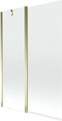 Vonios sienelė Mexen Flip I, Gold/skaidrus stiklas, 80,100,120,140x150 cm-120 cm цена и информация | Аксессуары для ванн, душевых кабин | pigu.lt