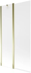 Vonios sienelė Mexen Flip I, Gold/matinis stiklas, 80,100,120,140x150 cm-100 cm kaina ir informacija | Priedai vonioms, dušo kabinoms | pigu.lt