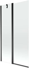 Vonios sienelė Mexen Flip I, Black/skaidrus stiklas, 80,100,120,140x150 cm-100 cm kaina ir informacija | Priedai vonioms, dušo kabinoms | pigu.lt