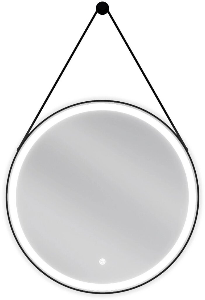 Vonios veidrodis Mexen Reni Black LED, juodas kaina ir informacija | Vonios veidrodžiai | pigu.lt