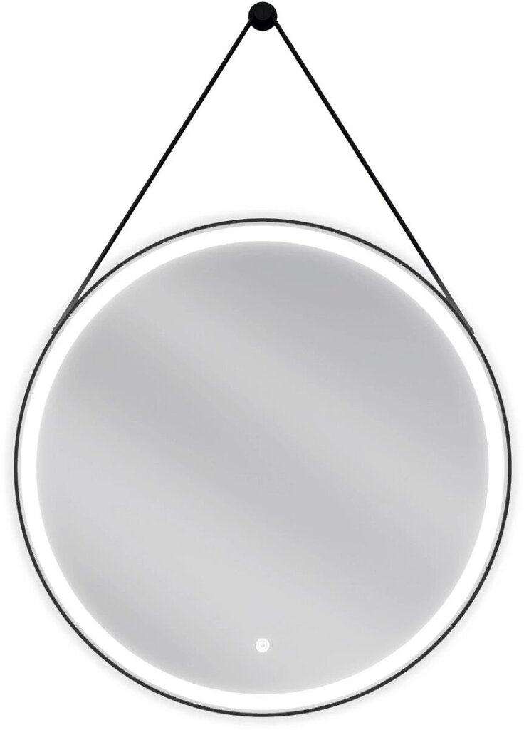 Vonios veidrodis Mexen Reni Black LED, juodas kaina ir informacija | Vonios veidrodžiai | pigu.lt