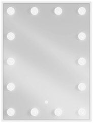 Vonios veidrodis Mexen Dona su LED apšvietimu, 60 x 80 cm, sidabrinis kaina ir informacija | Vonios veidrodžiai | pigu.lt