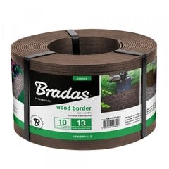 Vejos atitvaras Bradas Wood Border, 10 m, rudas kaina ir informacija | Sodo įrankiai | pigu.lt