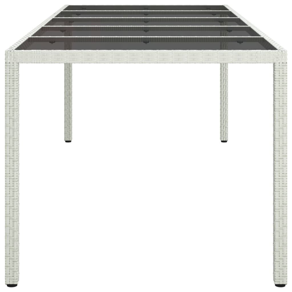 Sodo stalas vidaXL, baltas kaina ir informacija | Lauko stalai, staliukai | pigu.lt