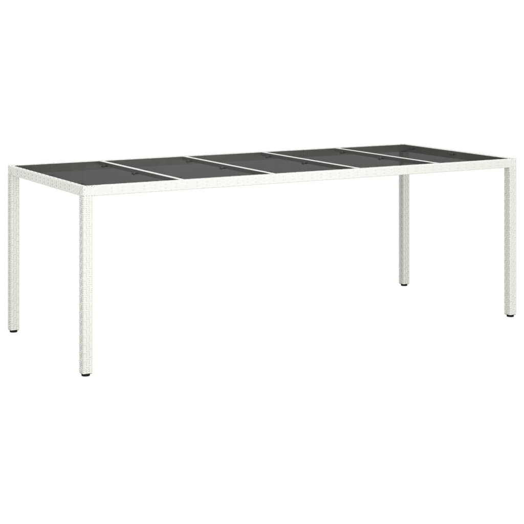 Sodo stalas vidaXL, baltas kaina ir informacija | Lauko stalai, staliukai | pigu.lt